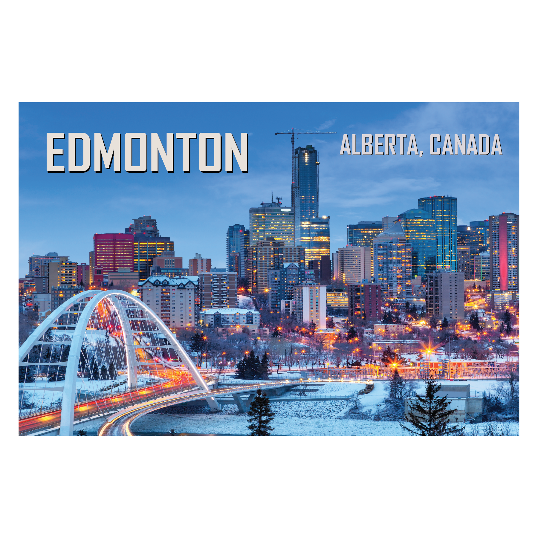 OCG Edmonton Snowscape Postcard front