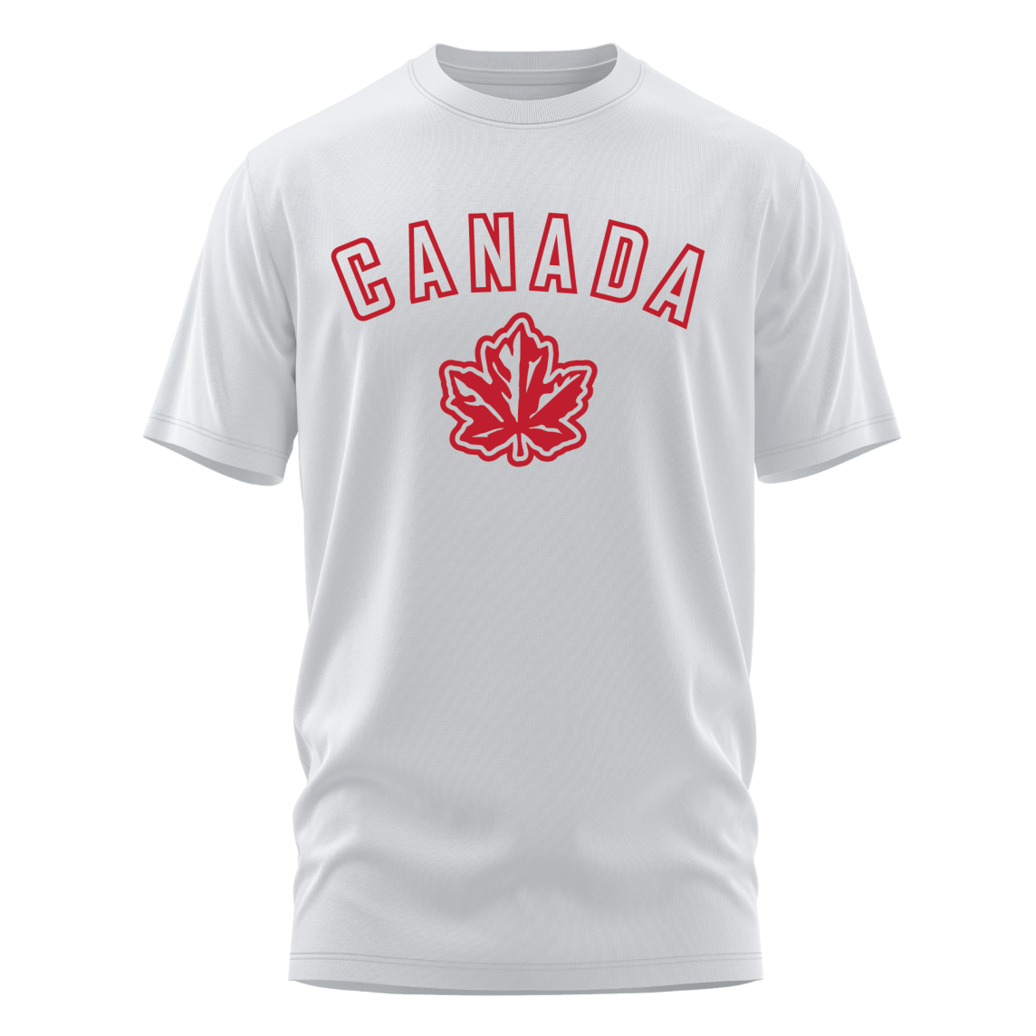 OCG Canada Maple Leaf silk screened on white Tee Shirt