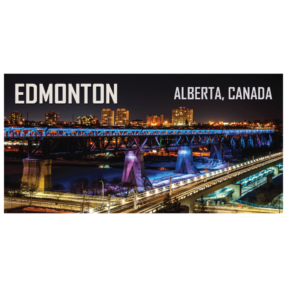 OCG Edmonton High Level Bridge Night Magnet
