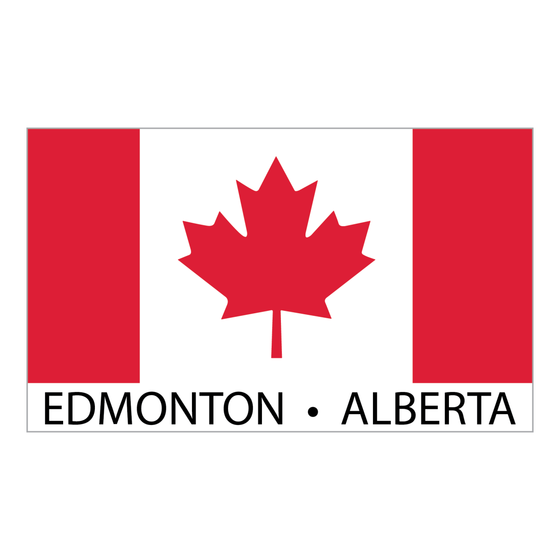 OCG Canada Flag Edmonton Alberta Sticker