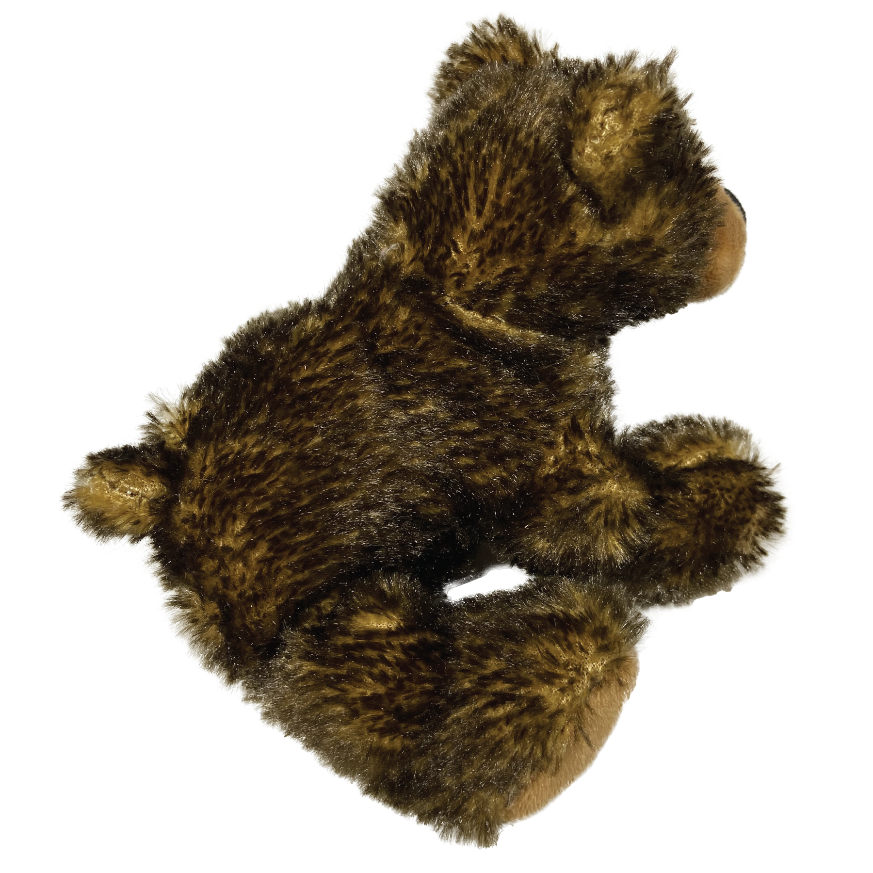 7" Maplefoot brown bear stuffed animal side view