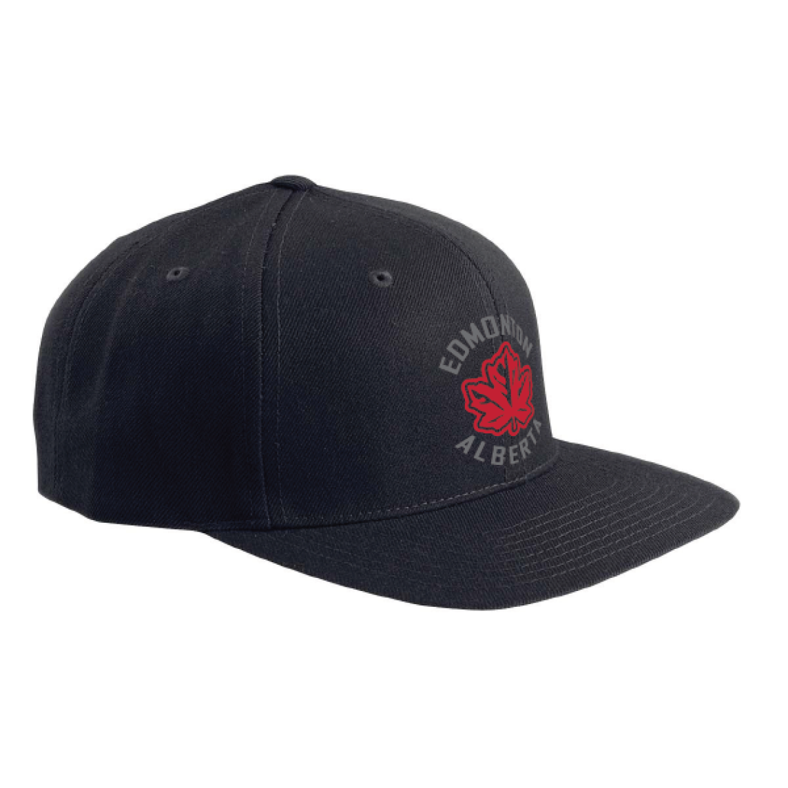 Embroidered OCG Edmonton Maple Leaf Snap Back cap in Black