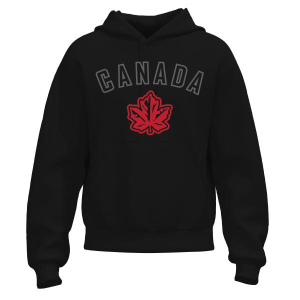 OCG Maple leaf with full front embroidery on black hoodie